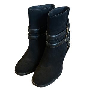 UGG Dandridge Black Suede Ankle Boots